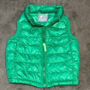 Primary - Kids Green Lightweight Puffer Vest, Size - 3